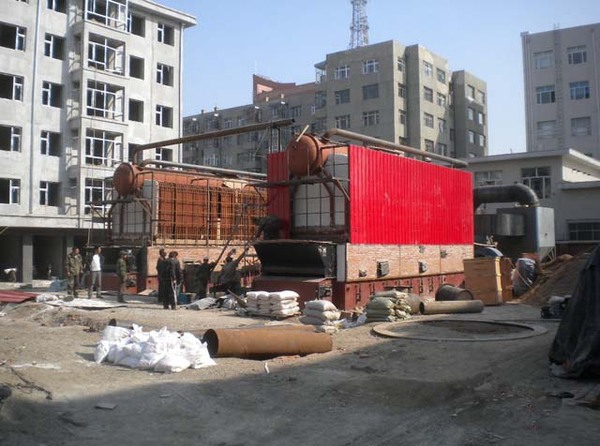 安装中相变换热式锅炉