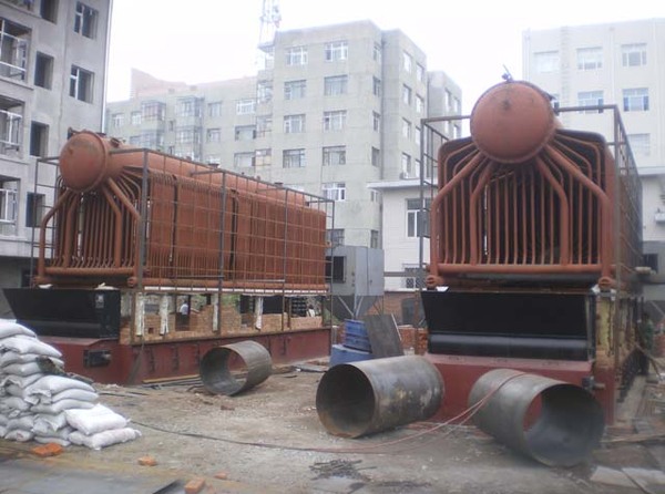 安装中相变换热式锅炉