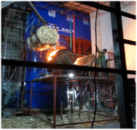 10吨整包秸秆气火转化炉